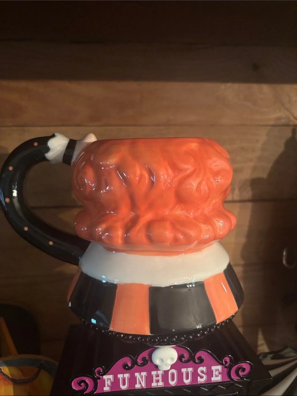 Johanna Parker Carnival Cottage Witch Mug missing hat /chips /flaws